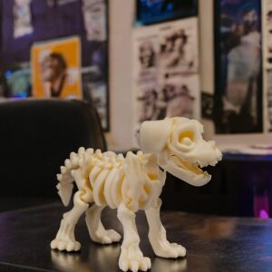 Cachorro Esqueleto Articulado – Fidget Toy e Decoração