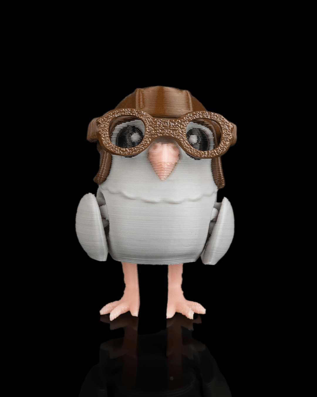 Chaveiro Pombo Aviador Articulado em 3D - Image 2