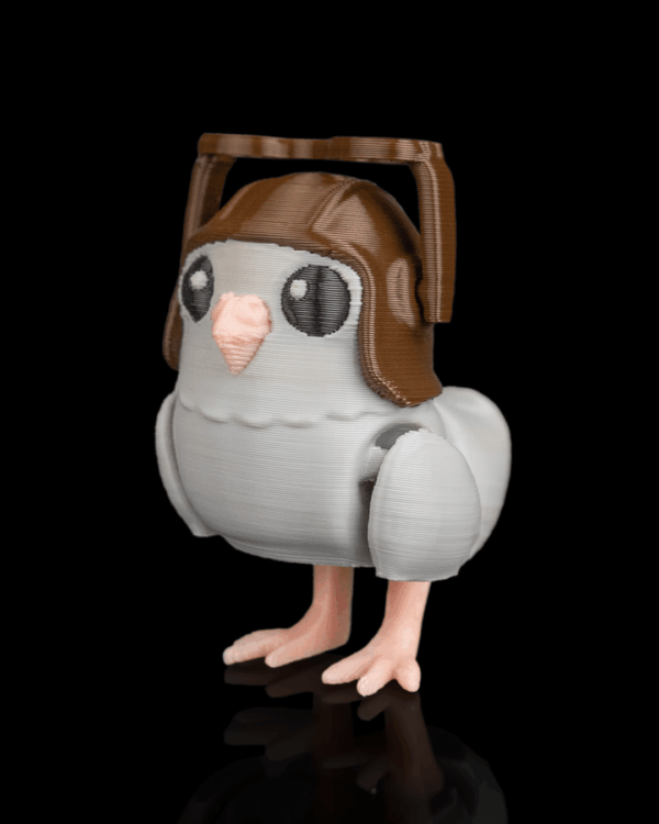 Chaveiro Pombo Aviador Articulado em 3D