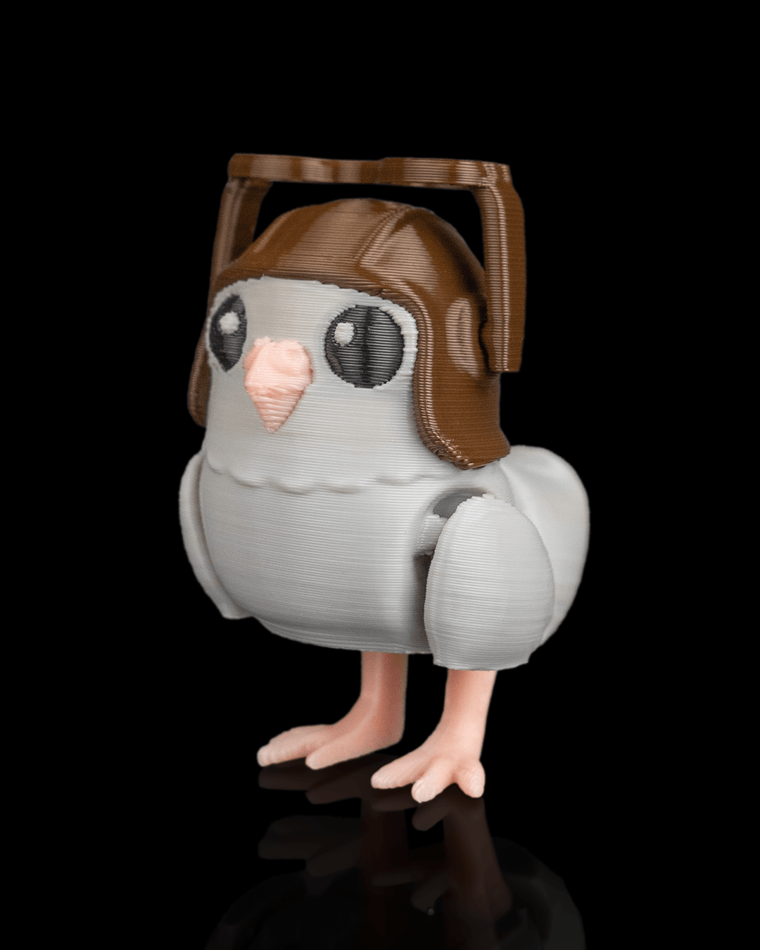 Chaveiro Pombo Aviador Articulado em 3D